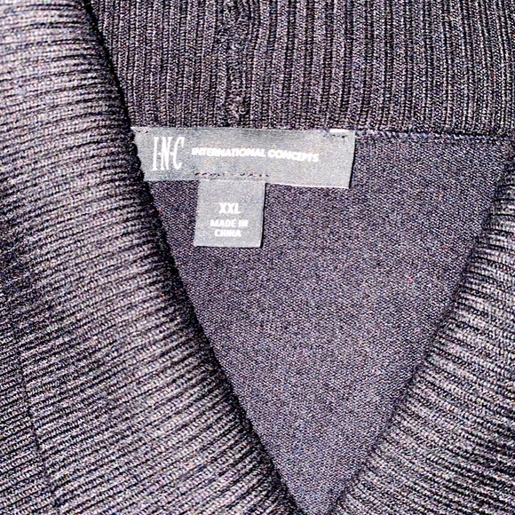 INC Sweater with two belt design - Picture 5 of 7